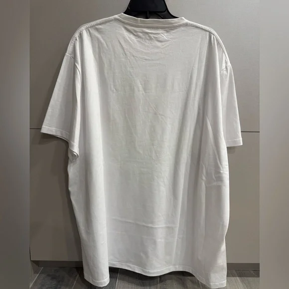 Alexander McQueen SKELETON BAND-PRINT SHORT-SLEEVED T-SHIRT IN WHITE